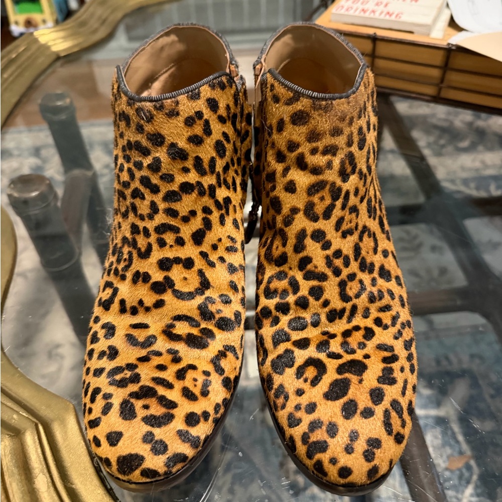 Sam Edelman Leopard Print Ankle Boots